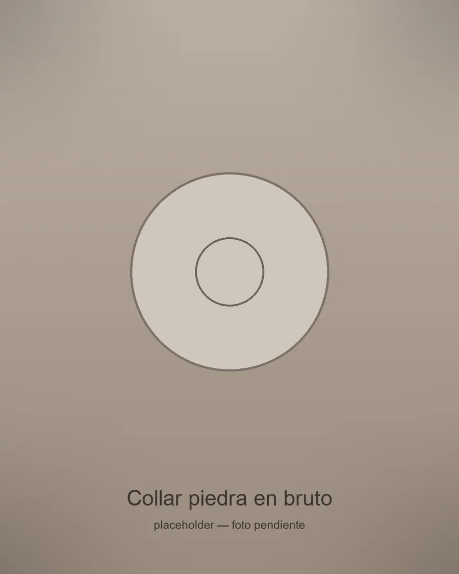 Collar piedra en bruto