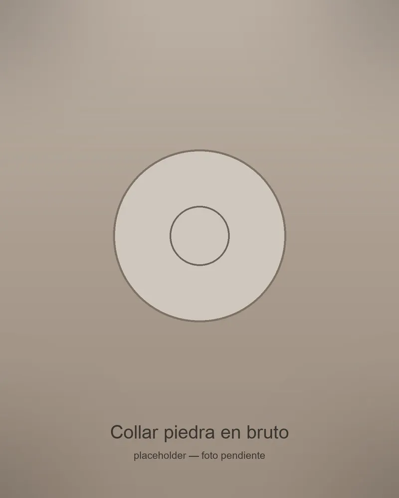 Collar piedra en bruto