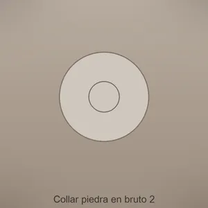 Collar piedra en bruto
