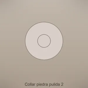 Collar piedra pulida